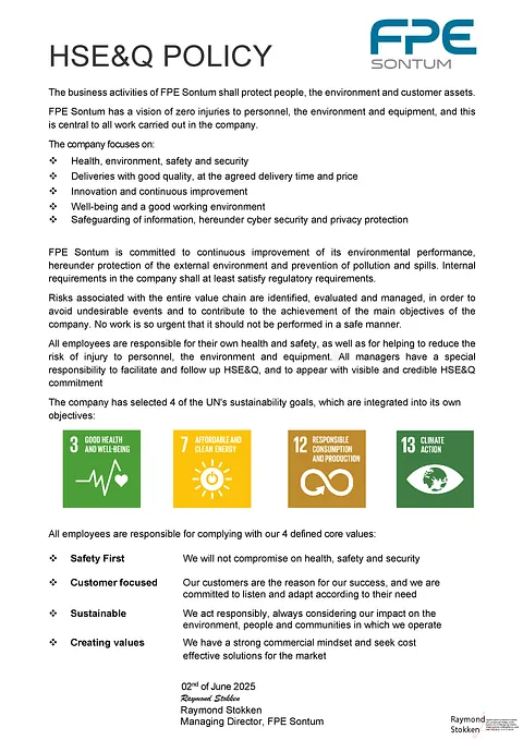 HSEQ policy